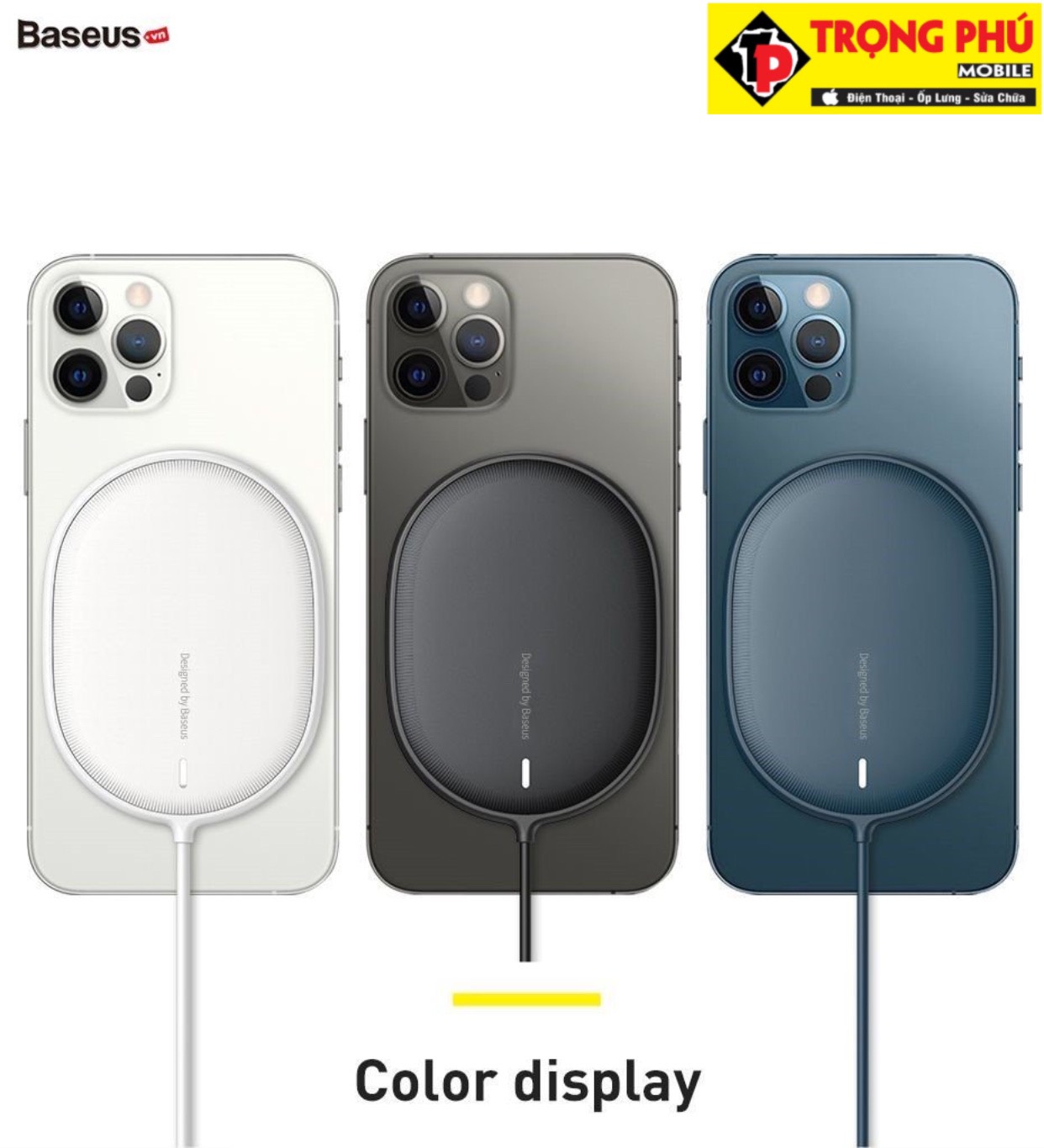 Sạc không dây Iphone12 Baseus Light Magnetic Trọng phú mobile