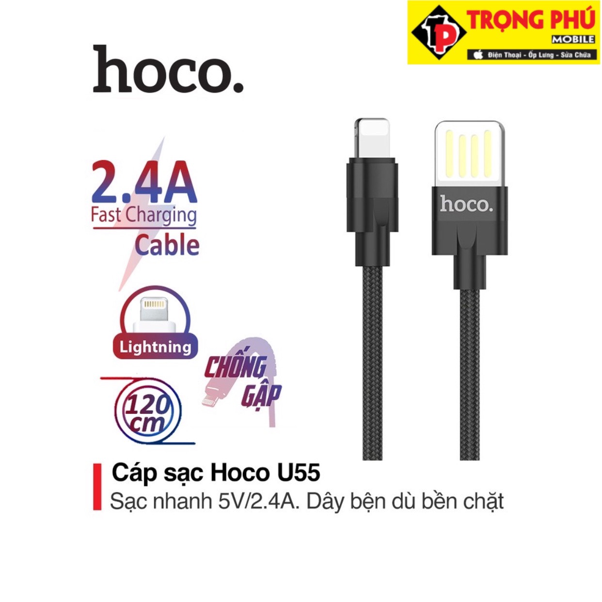 CÁP SẠC Hoco u55 Trọng phú mobile