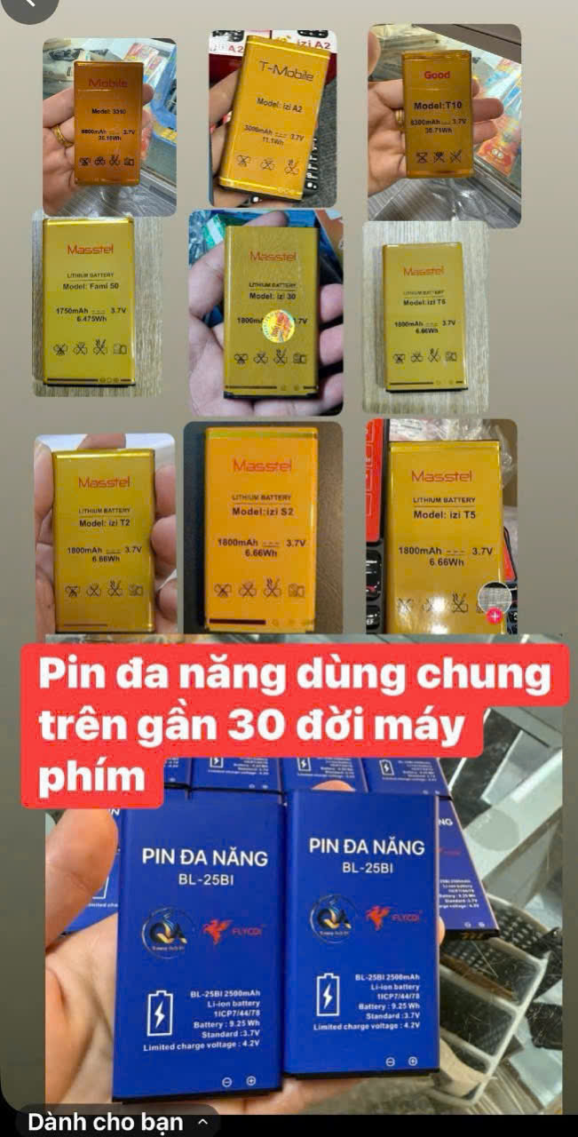 Pin nokia, Forme, itel mobell Bl 25BL chung nhiều đời (izi T2, izi s2, izi26, t5, t6, izi 30)