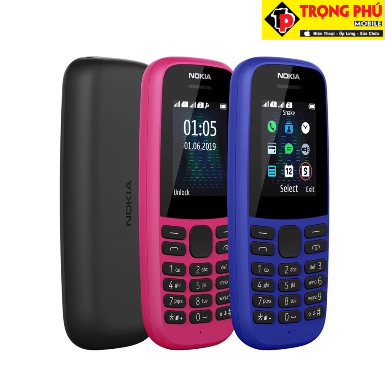 Điện thoại Nokia 105 2019 2Sim mới fullbox