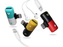 Cáp chuyển Iphone ra 2 cổng lighting dẹp