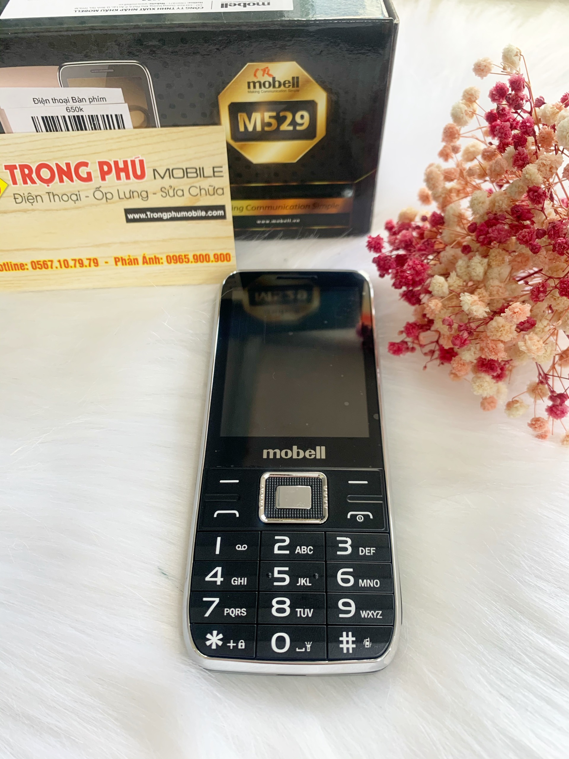 Điện thoại MOBELL M529 mới fullbox