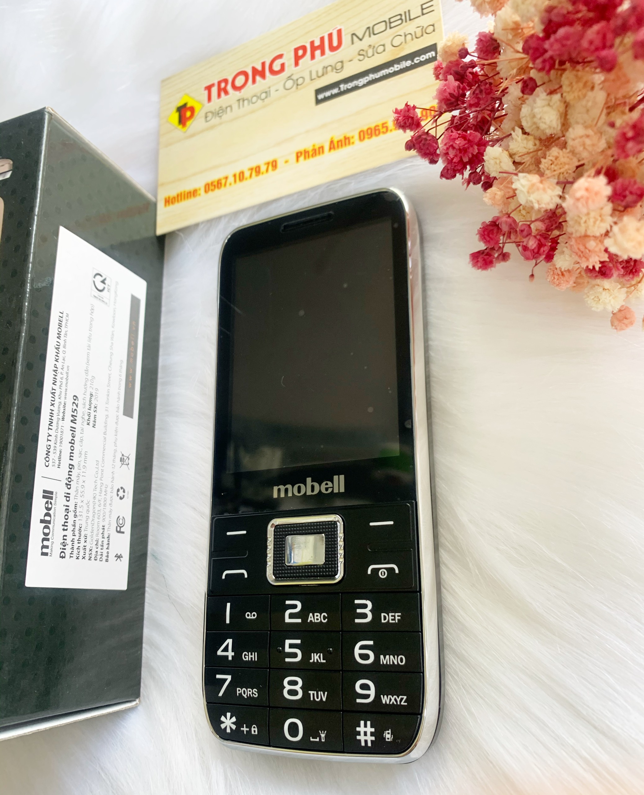 Điện thoại MOBELL M529 mới fullbox