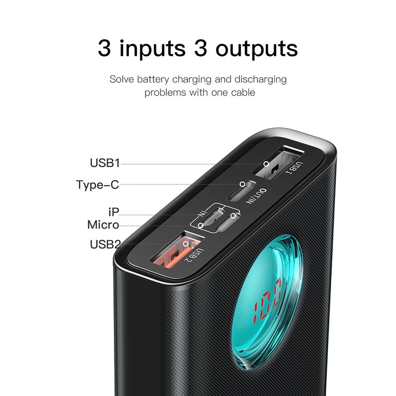 Pin Sạc dự phòng Baseus PD3.0 18W 20000mAh