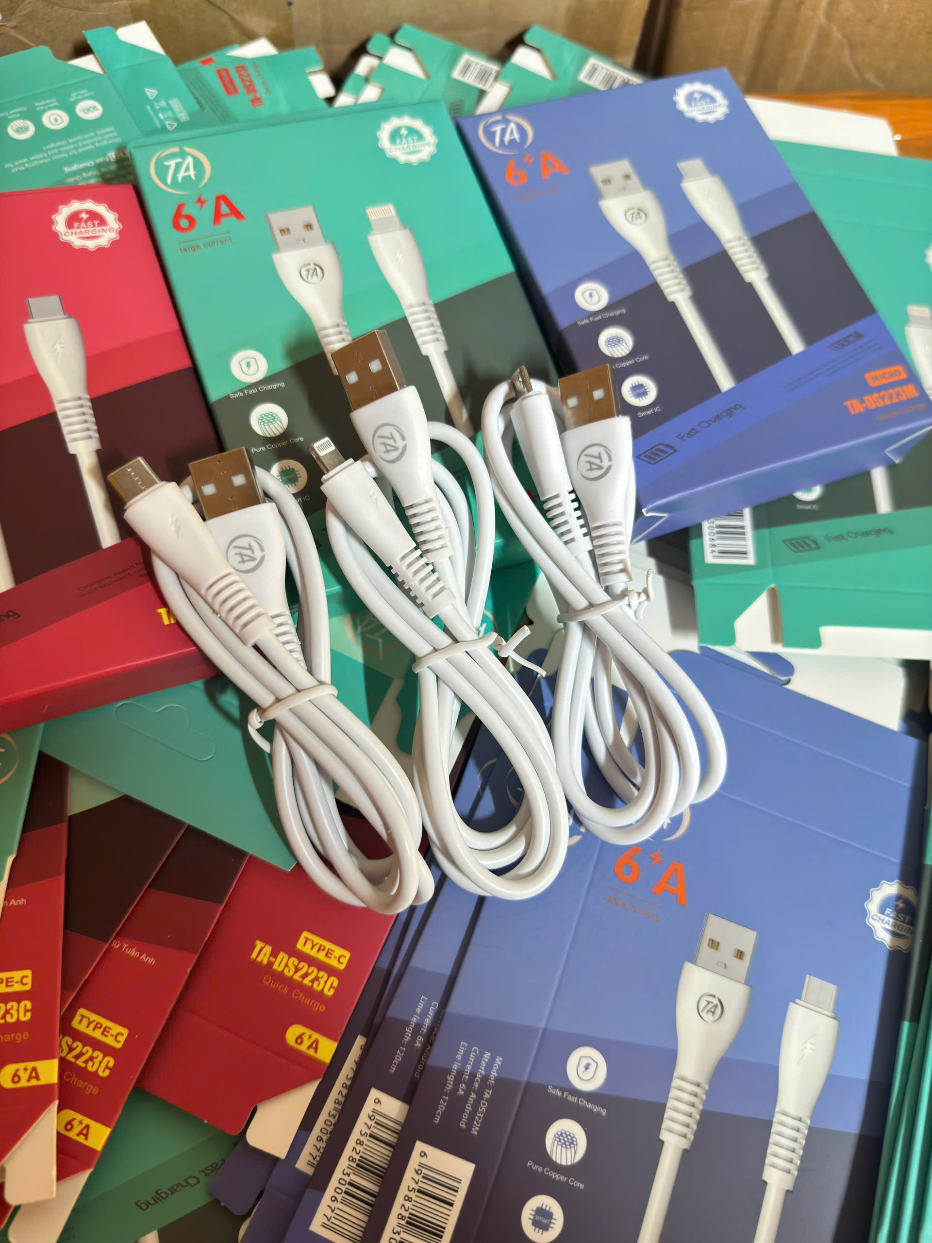 Cáp sạc USB-Lighting 6A TA-DS223M 40k