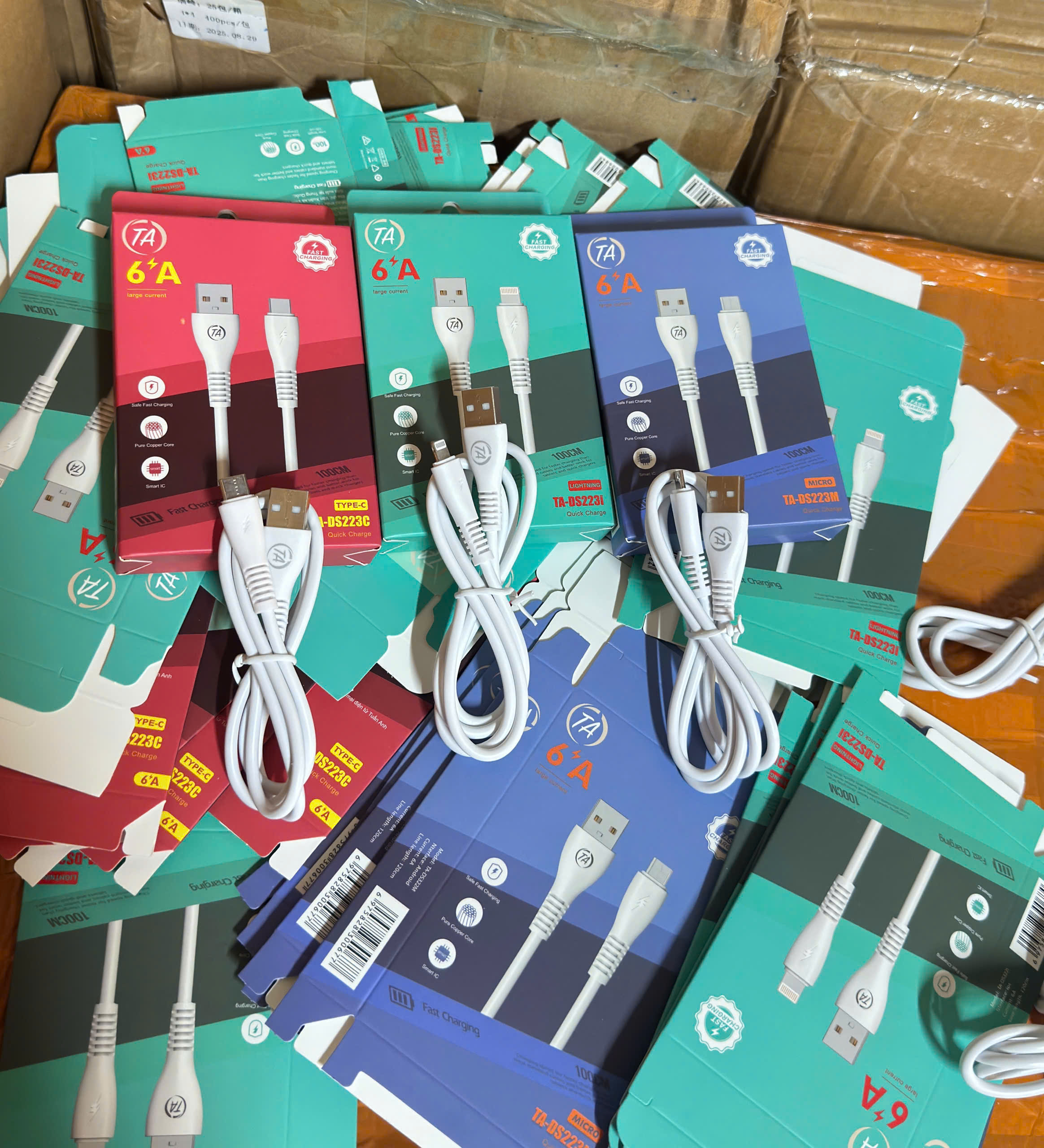 Cáp sạc USB-TypeC 6A TA-DS223C 40k