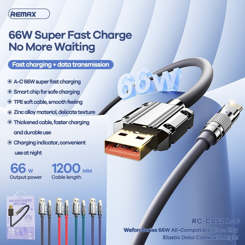 Cáp Sạc 66W Remax RC-C052 USB-Type-c