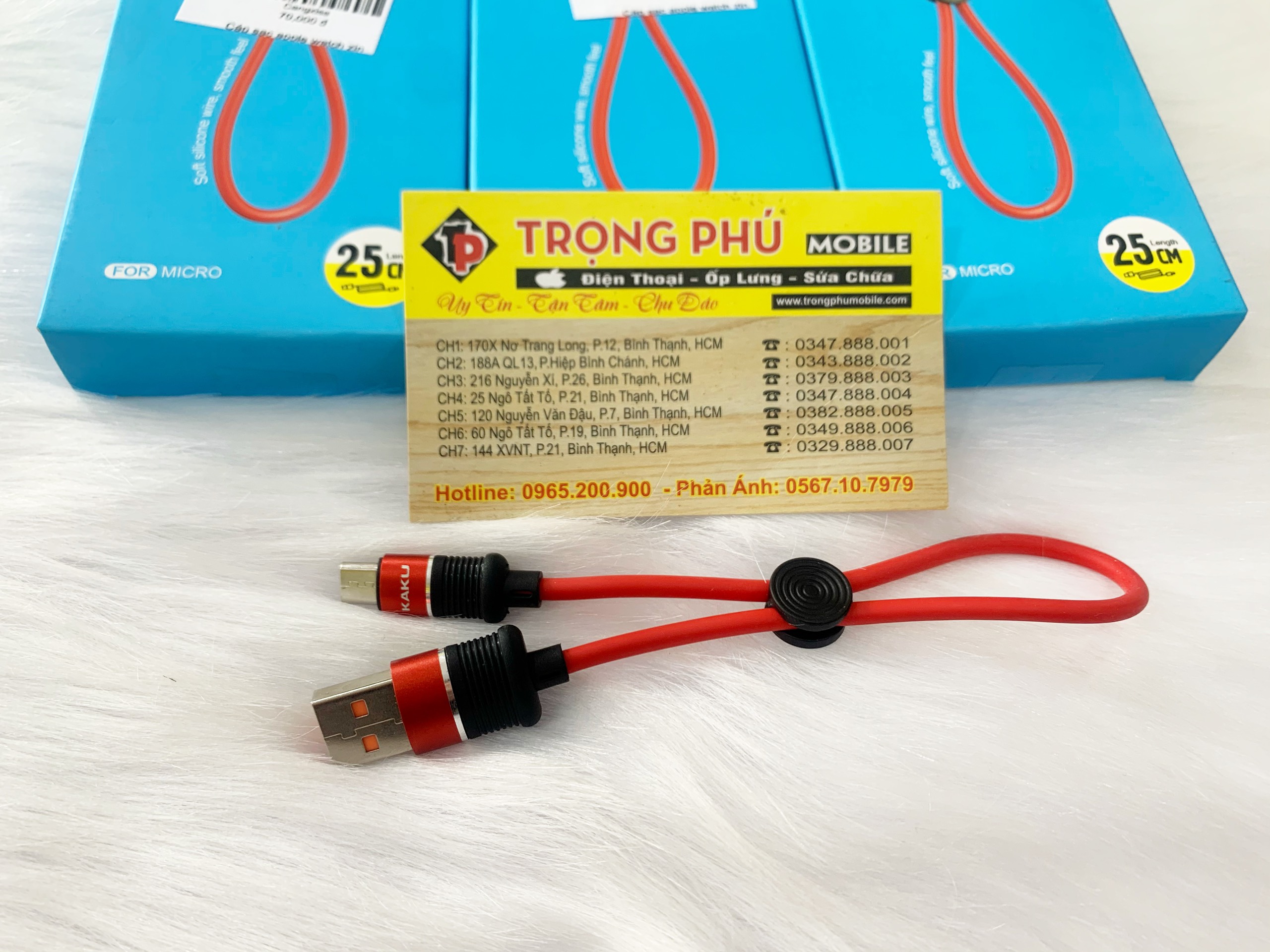 Cáp Pin Sạc dự phòng ngắn 25cm Kaku