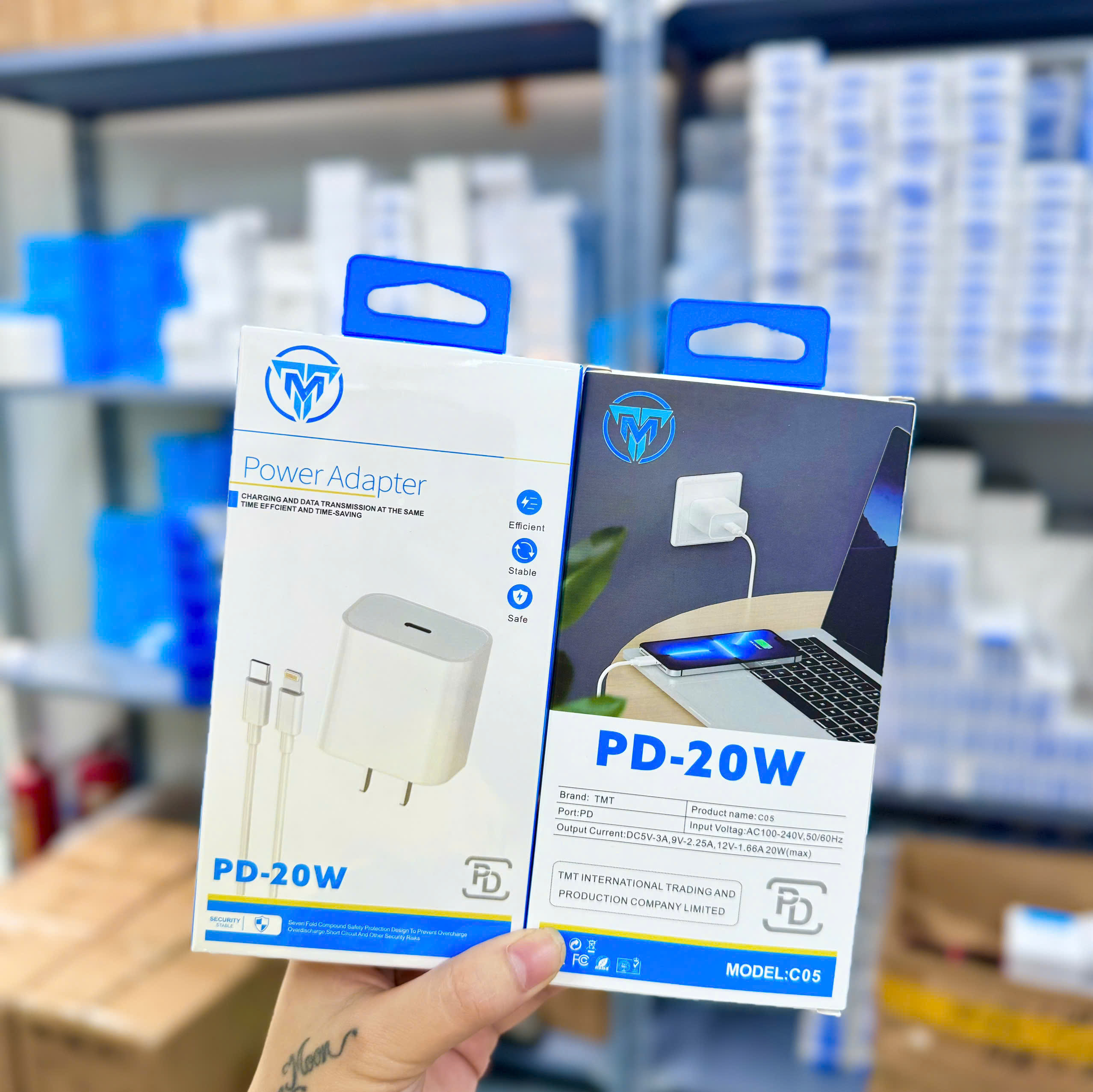 Bộ sạc TypeC-Lighting TMT C05 cho IP 12/13 -  20w 140k