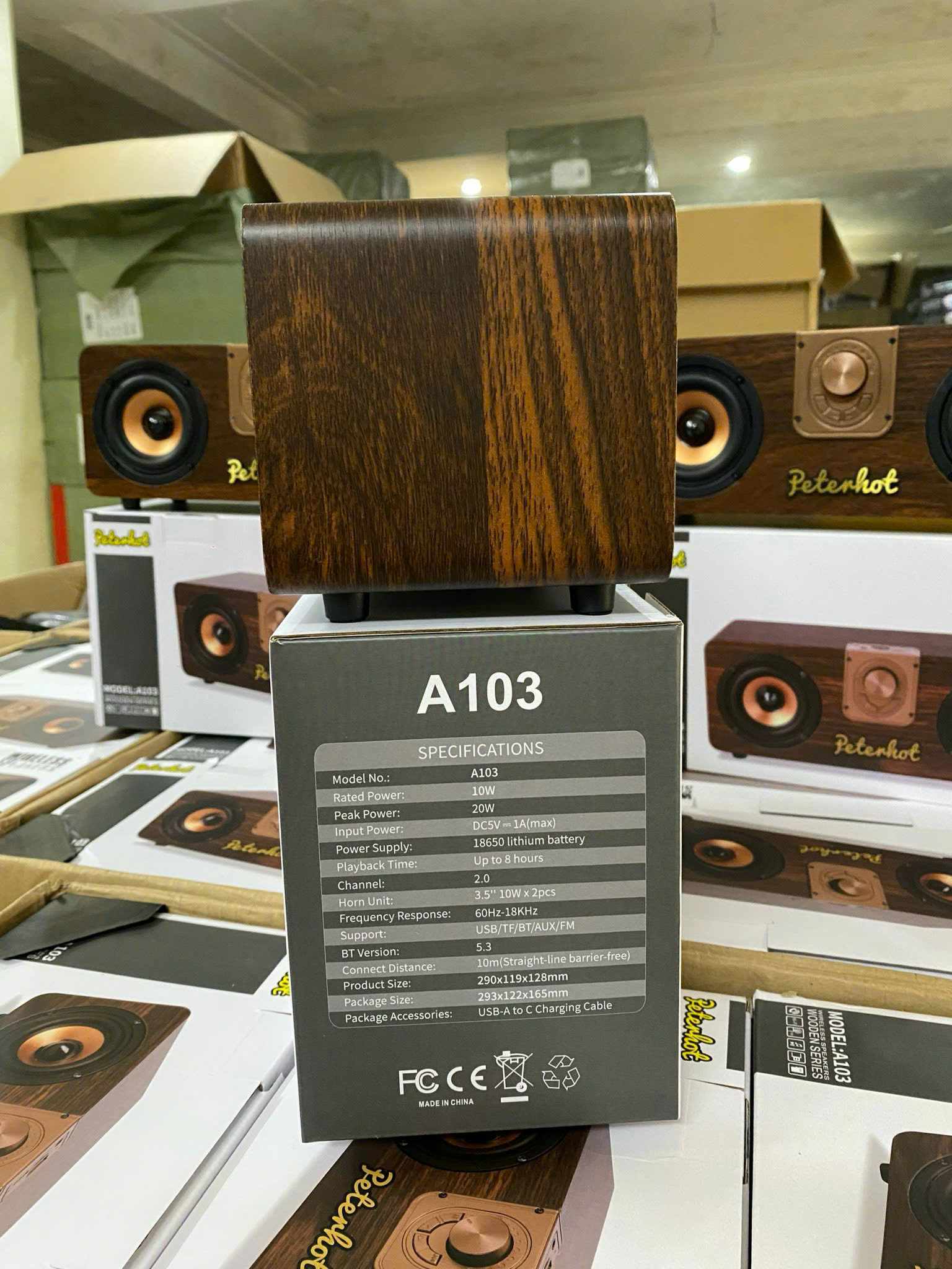 Loa Bluetooth Gỗ Peterhot A103