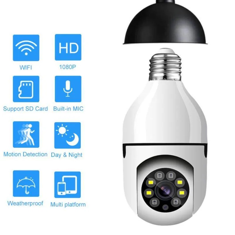 Camera Wifi Yoosee HK211, 2209 Gắn Đui Bóng Đèn, 8 Led