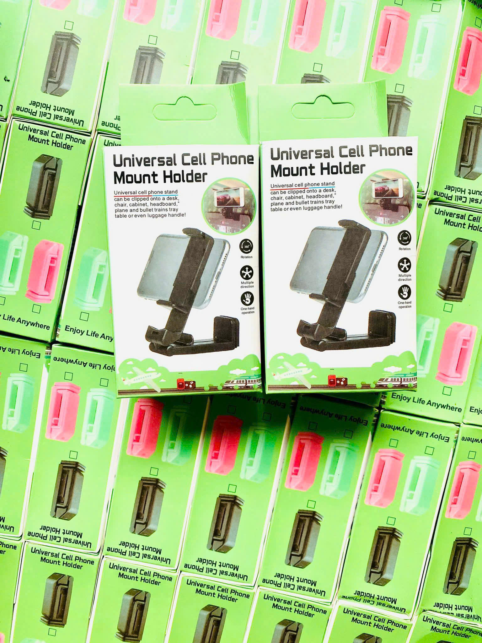 Kệ điện thoại Q4, kẹp bàn, góc tủ, ghế sau ô tô...