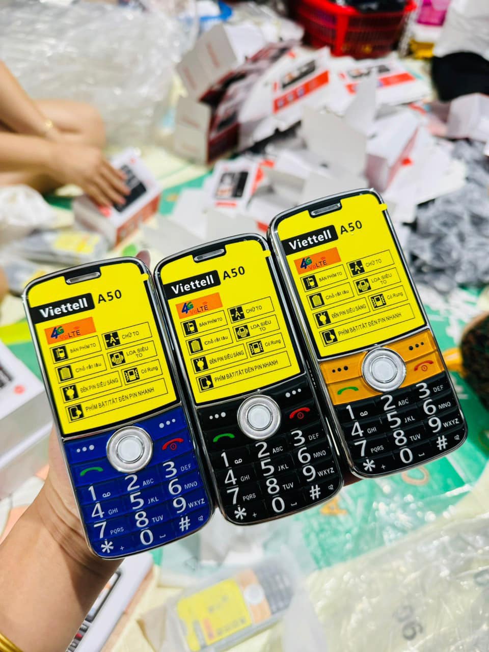 Điện thoại Viettel A50 4G - Sóng 4G chuẩn Trọng phú mobile