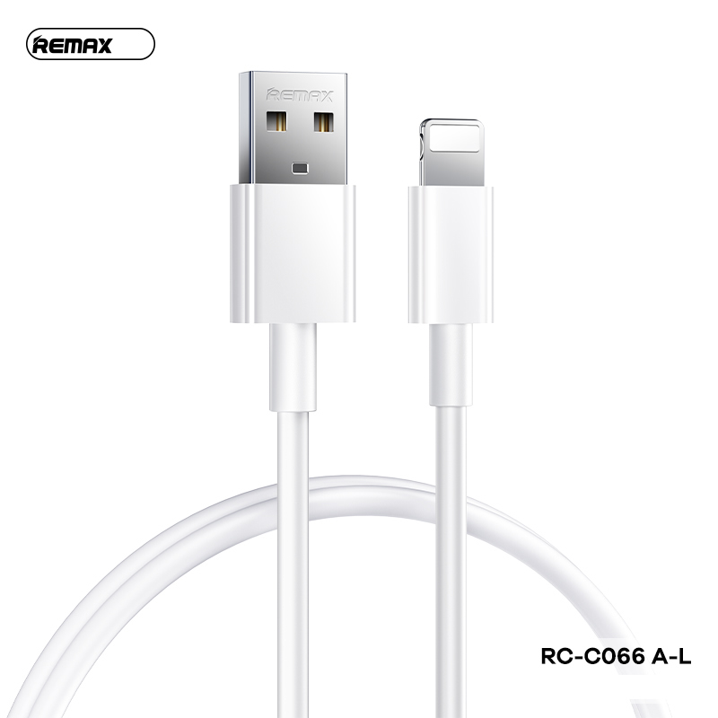 Cáp sạc 2.4A Trắng Remax RC-C066 USB-Lightning ios