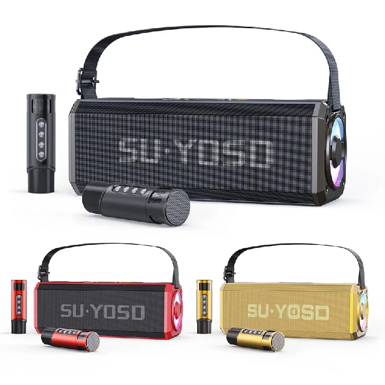 Loa Bluetooth Karaoke YOSD YS-228 Kèm 2 Micro