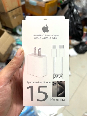 Bộ Sạc iPhone 15 35w typeC-typeC linh kiện 250k