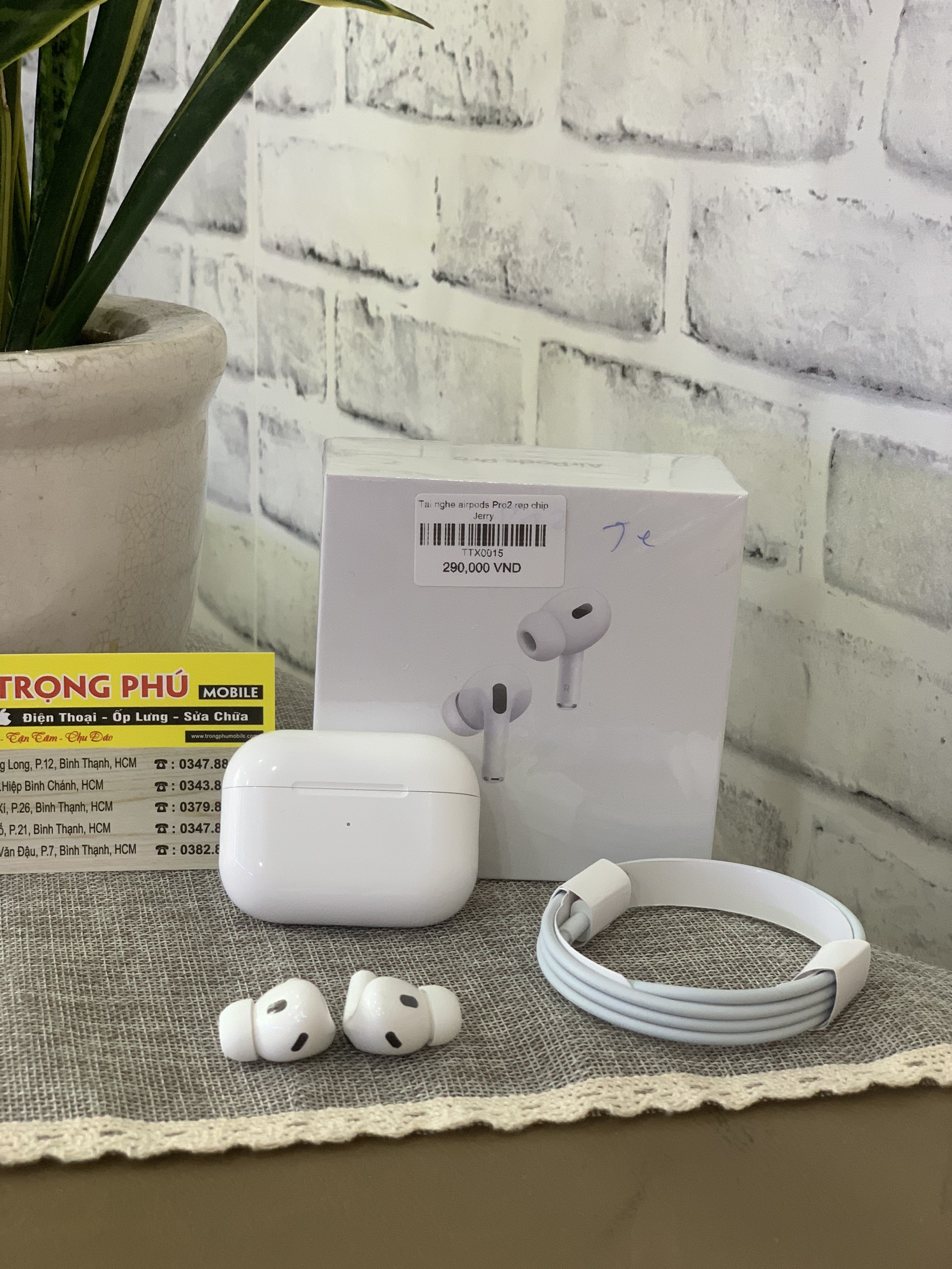 Tai nghe airpod Pro2 rep Hổ vằn ANC Louda hồng ngoại