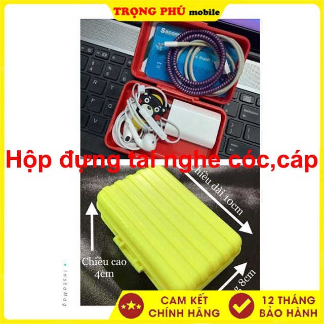 Hộp đựng tai nghe Cốc,cáp kiểu dáng vali mini 40k