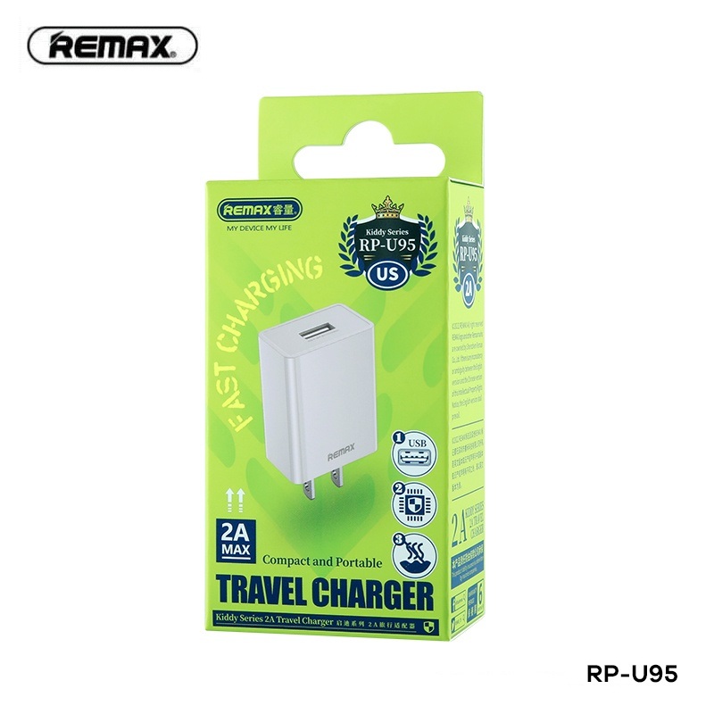 Cóc Sạc Remax RP-U95 2A (US)