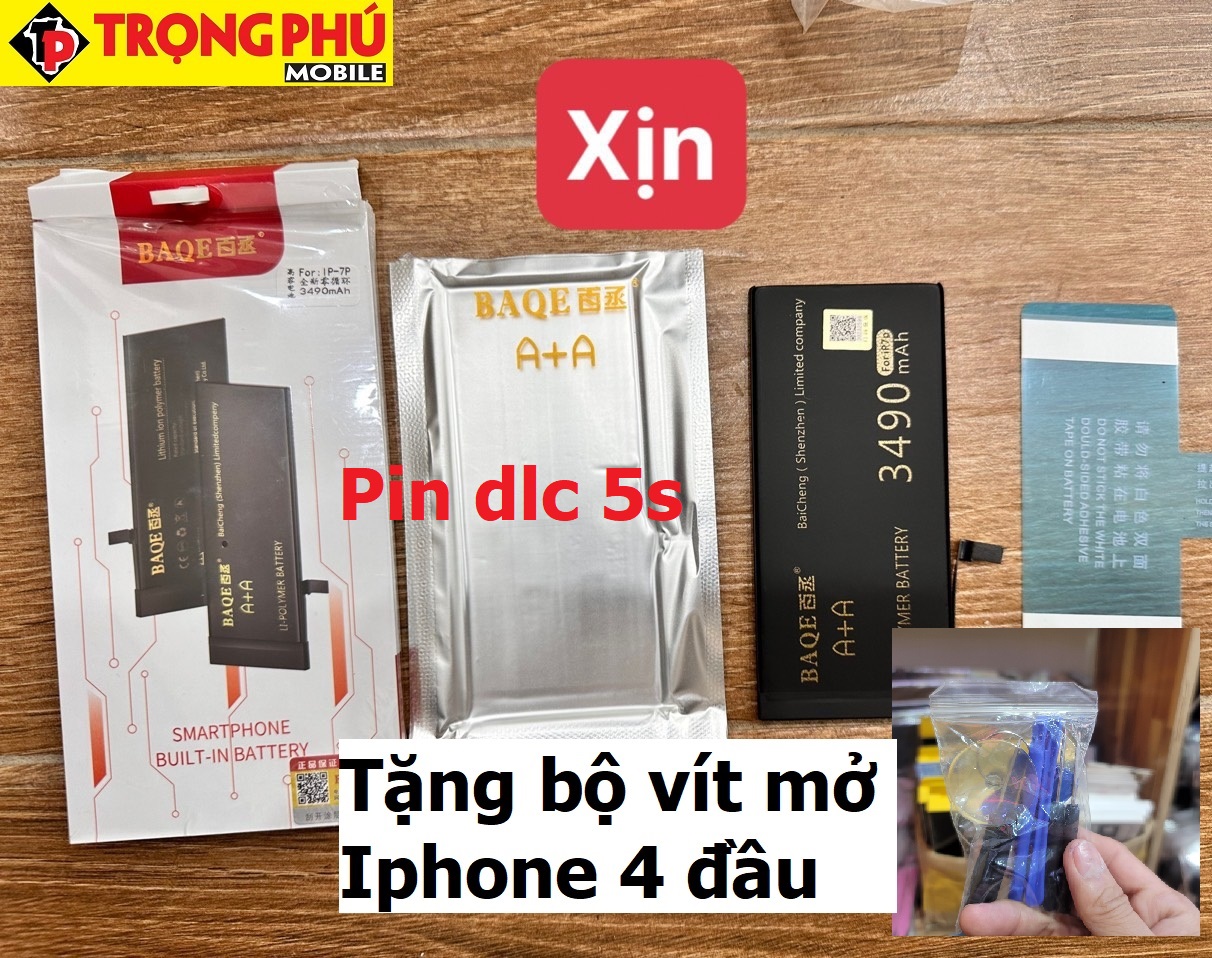 Thay pin IPhone 5s/5c Dung lượng cao Chính hãng BAQE