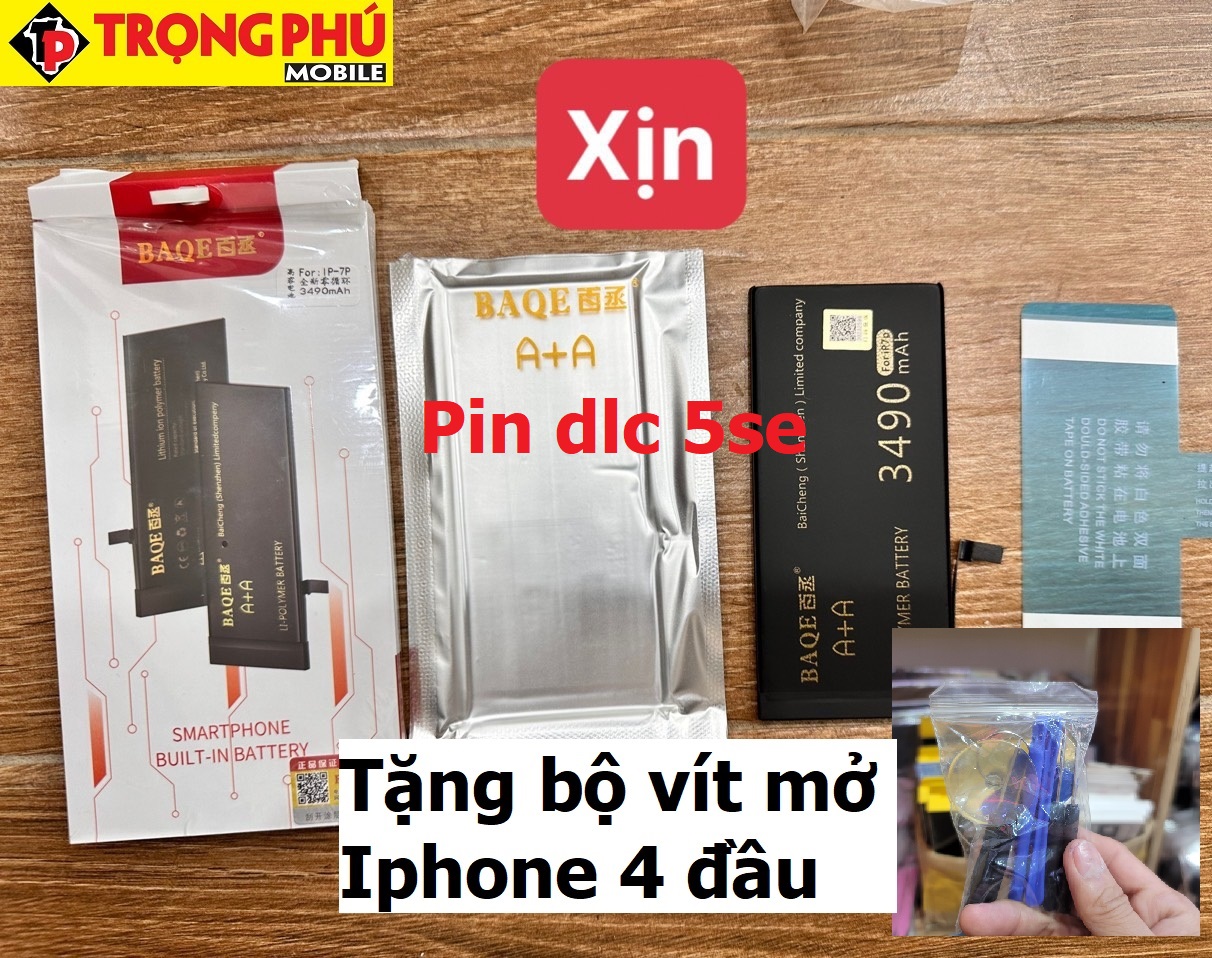 Thay pin IPhone 5se Dung lượng cao Chính hãng BAQE