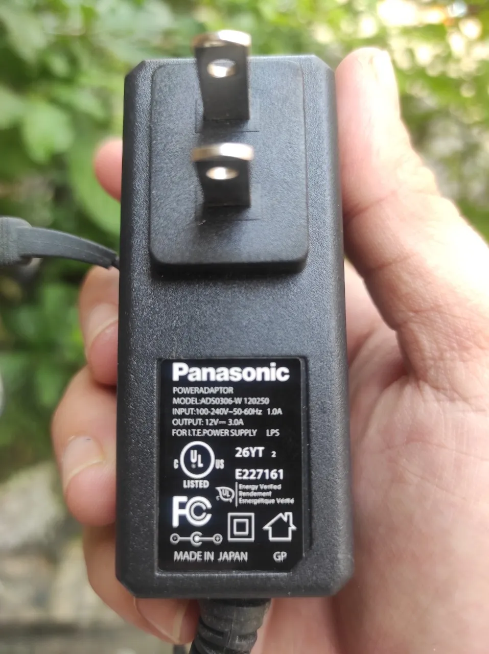 Nguồn Camera 12V-3A Panaonic Chui Lớn 5.5mm