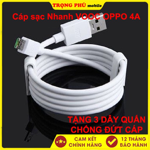 Cáp sạc Nhanh Vooc OPPO V8 Micro Zin