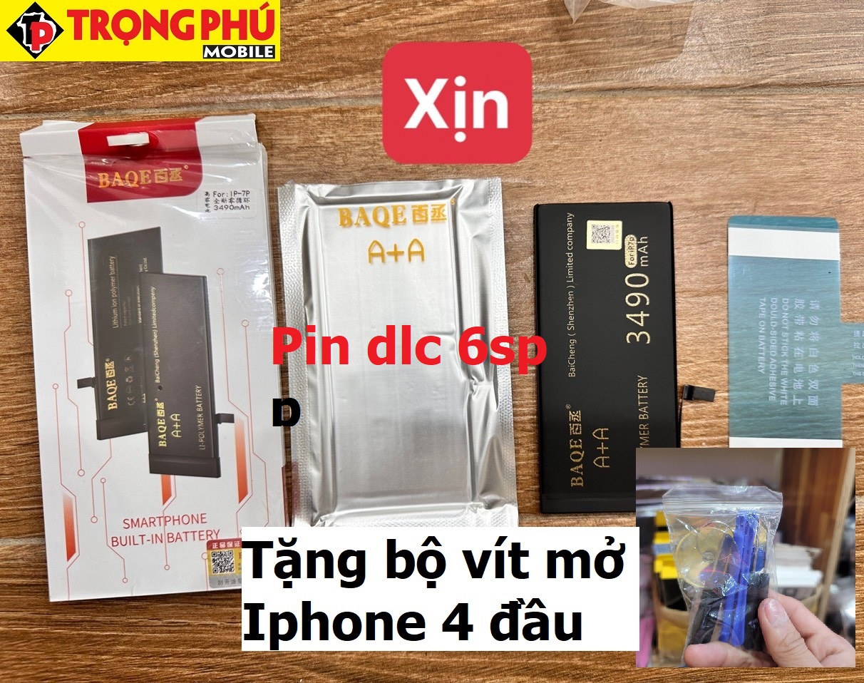 Thay pin IPhone 6plus, 6sPlus Dung lượng cao Chính hãng BAQE