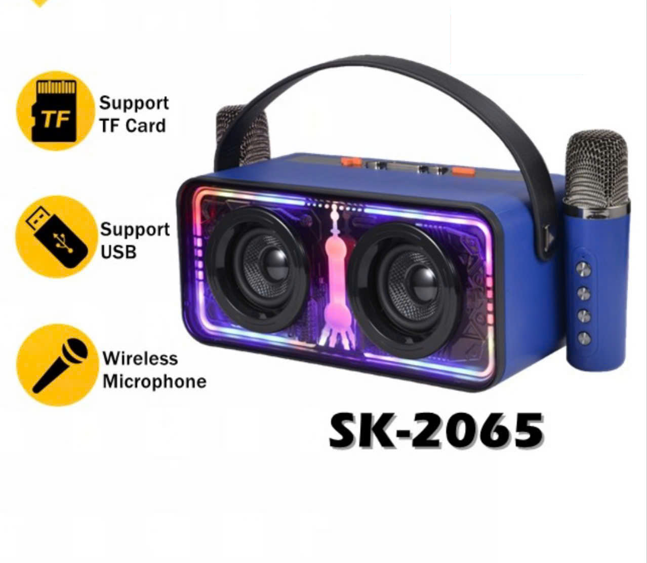 Loa Karaoke Bluetooth Qixi SK-2065 Kèm 2