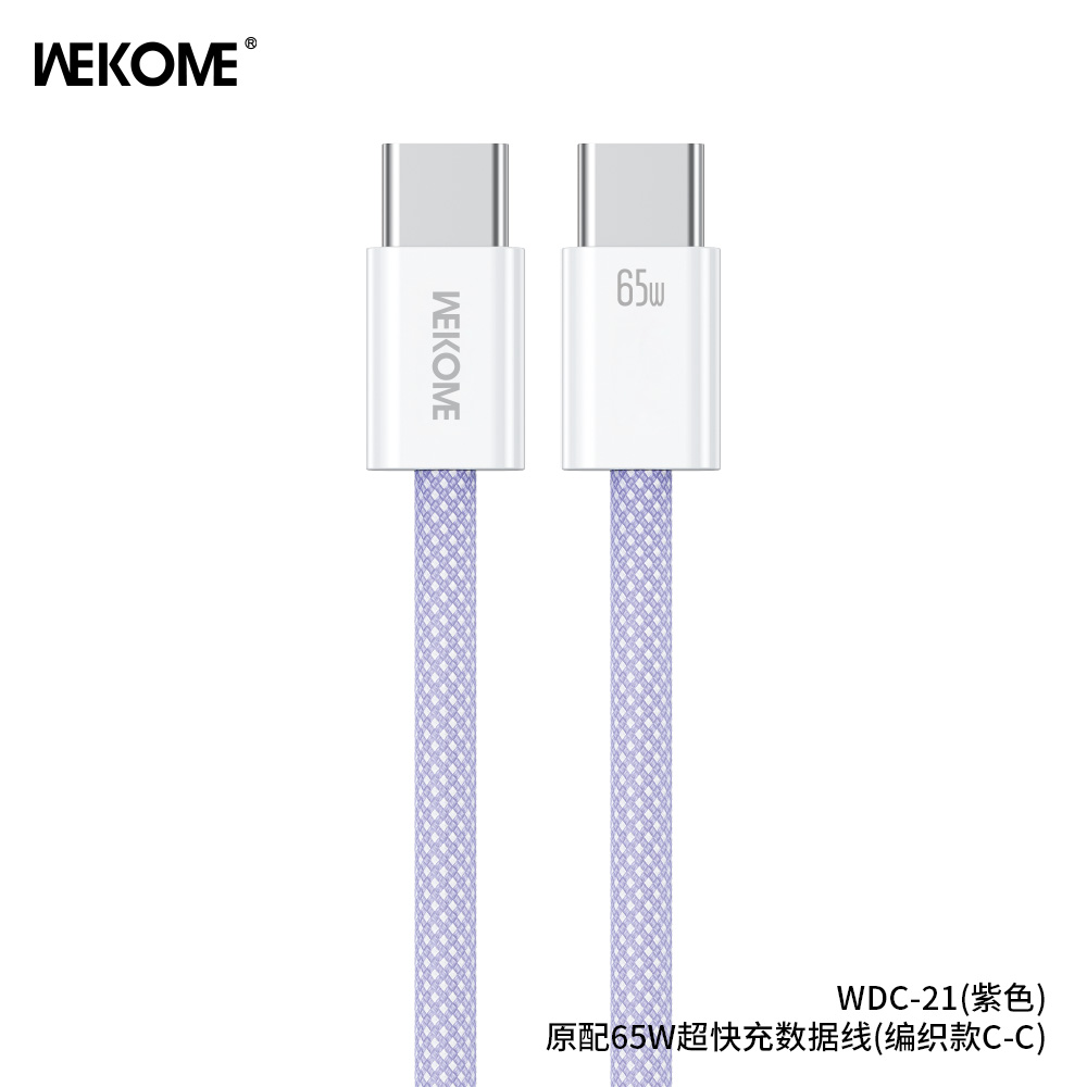 Cáp sạc Wekome WDC-21 65w typeC-typeC