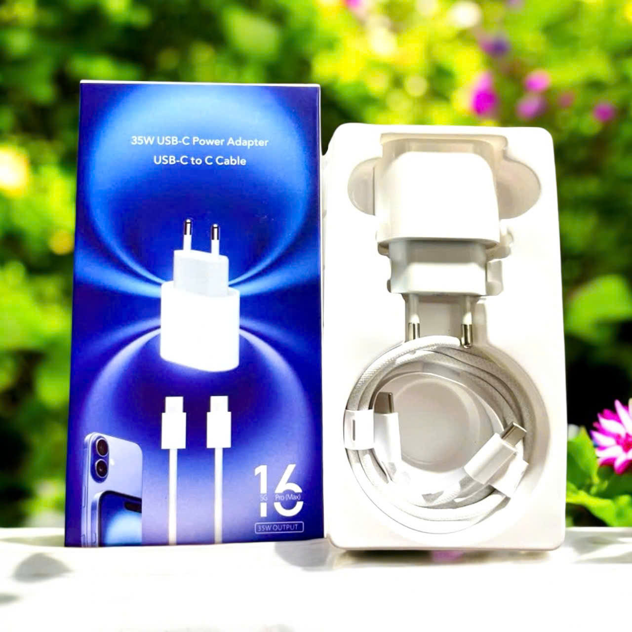 Bộ sạc TypeC-TypeC 35w TiTan nhanh cho iphone 16PRM