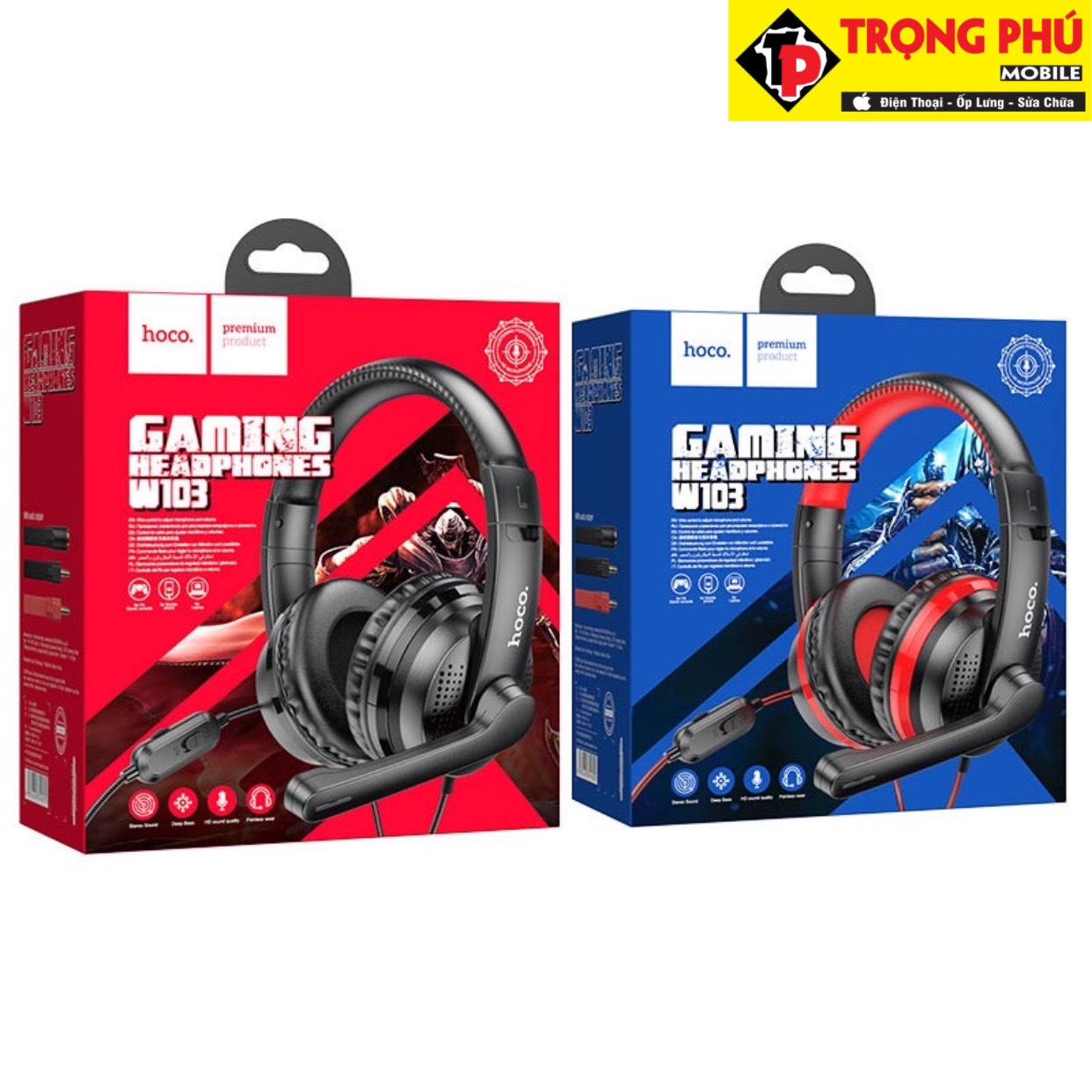 Tai nghe chụp tai Hoco W103 Trọng phú mobile