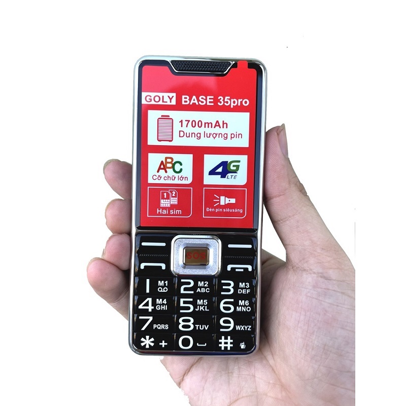 Điện thoại Goly Base 35 Pro 4G Chính hãng - Sóng 4G chuẩn Trọng phú mobile