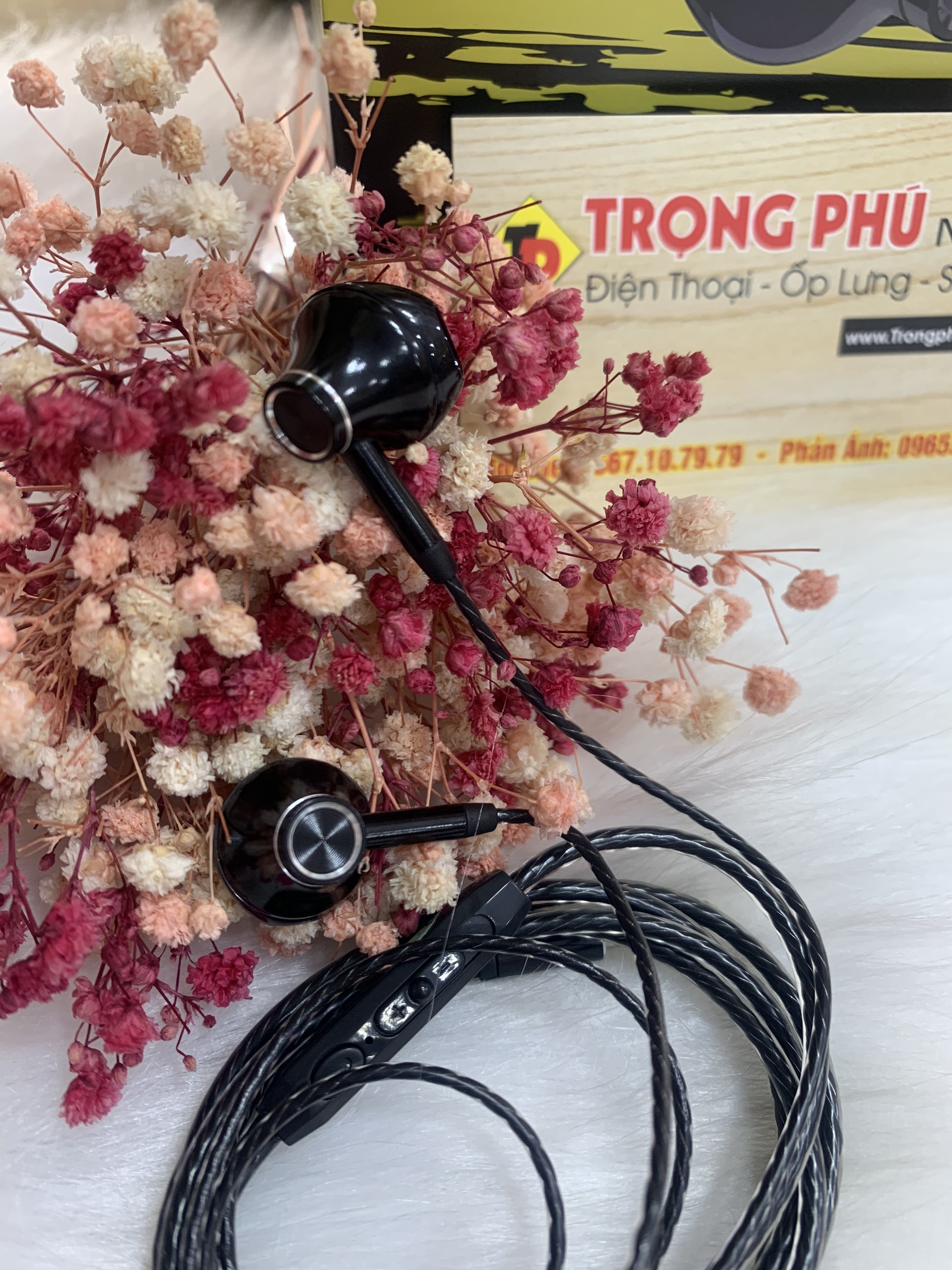 Tai nghe dây Borofone CM4 chính hãng - đầu tròn 3.5