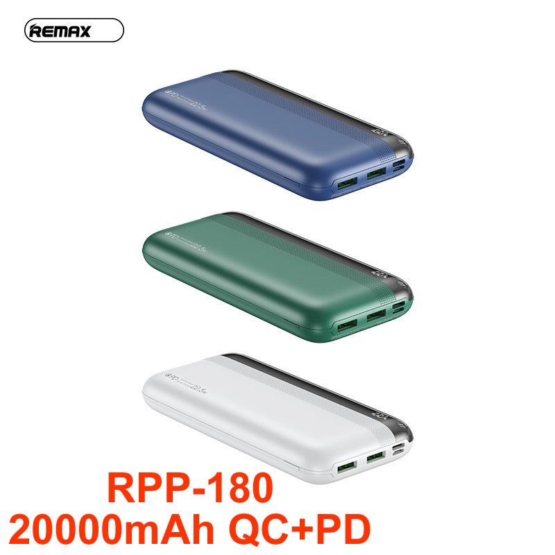 Pin dự phòng sạc nhanh 20w Remax RPP-180 20.000mah