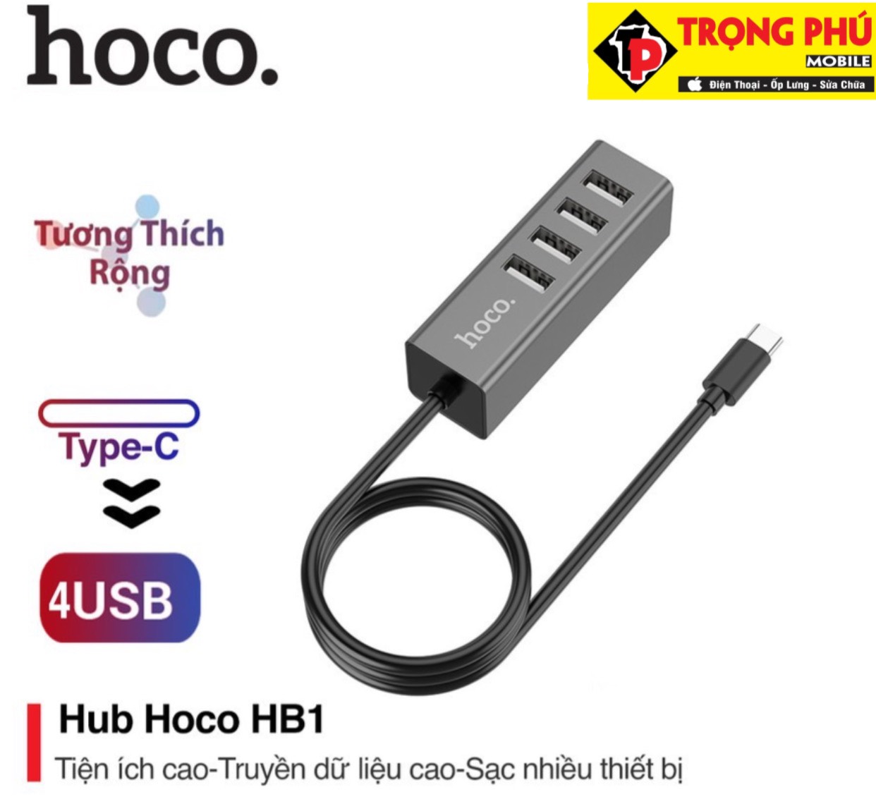 Hub chia 4 cổng usb Hoco HB1
