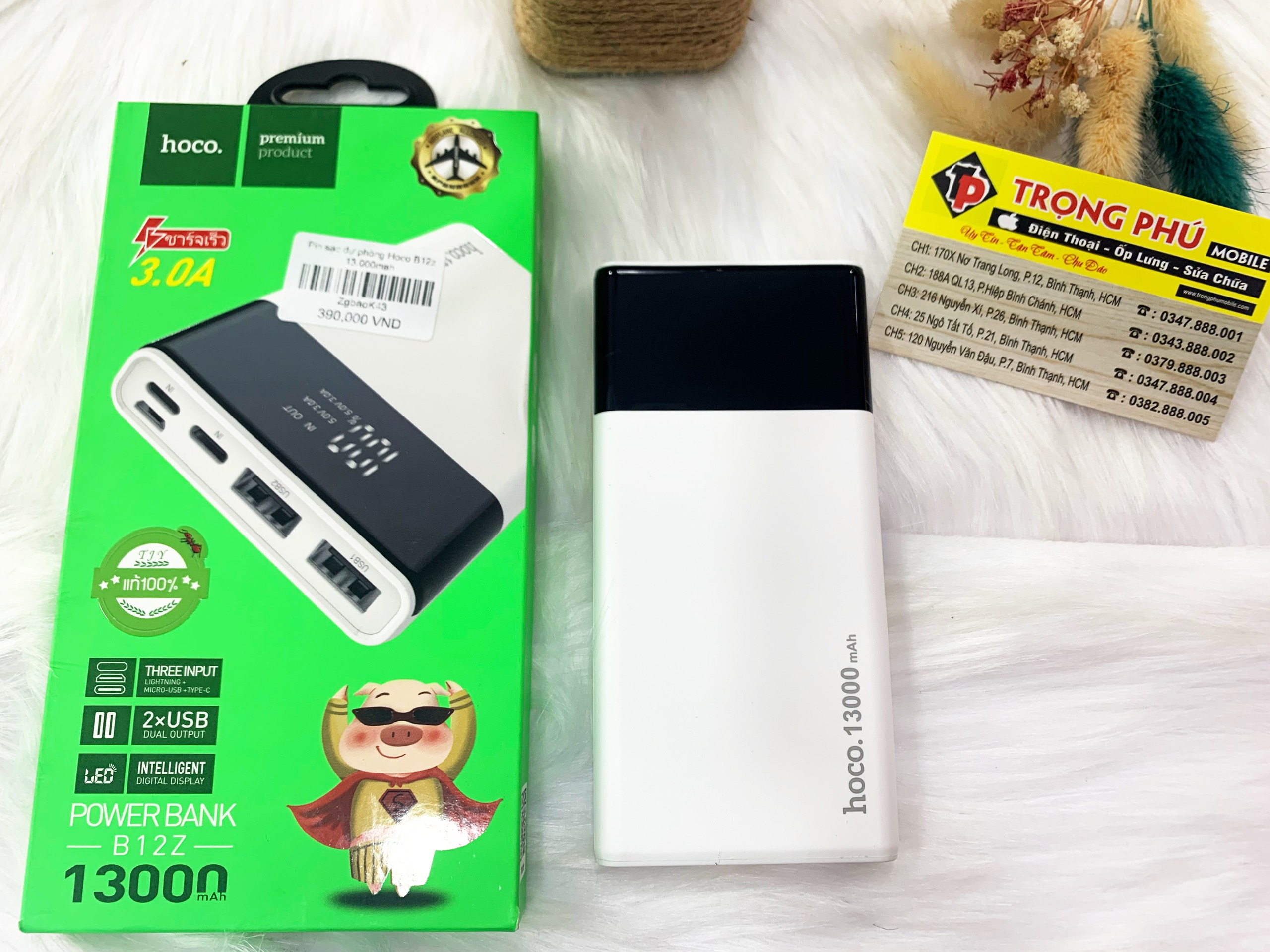 Pin sạc dự phòng Hoco B12z 13.000mah