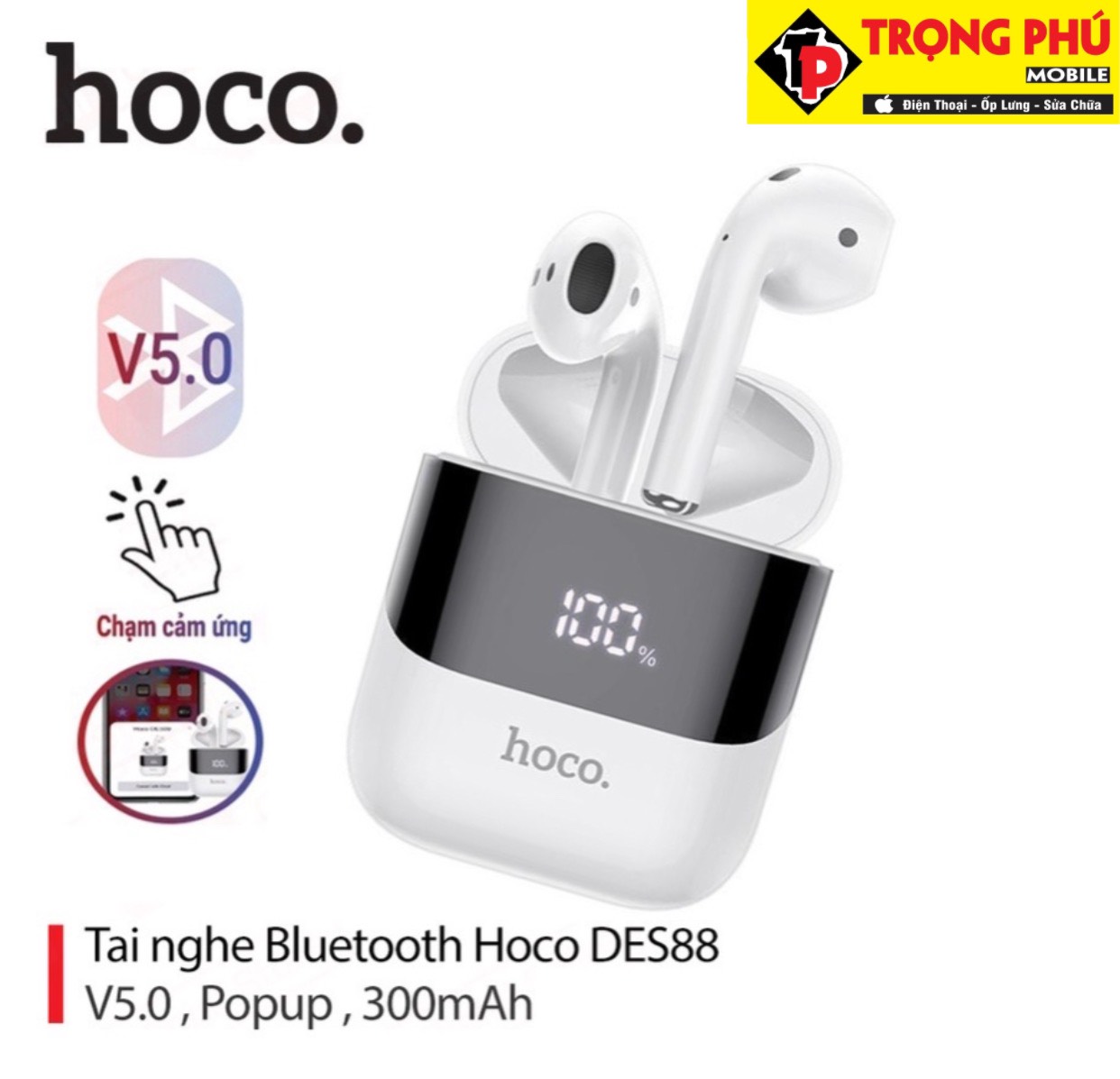 Tai airpod 2 Hoco DES88 có led