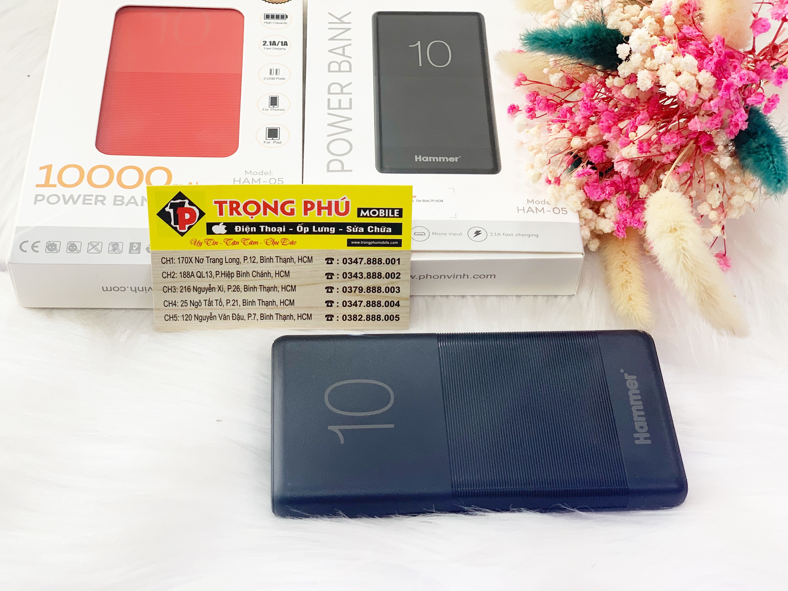 Pin Sạc dự phòng Hammer10.000mAh H5 Trọng phú mobile