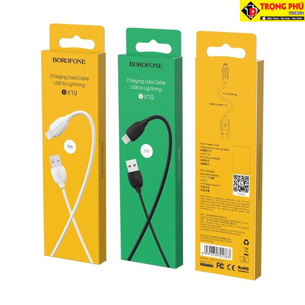 Cáp sạc Borofone BX19 TYPE-C chính hãng 40k
