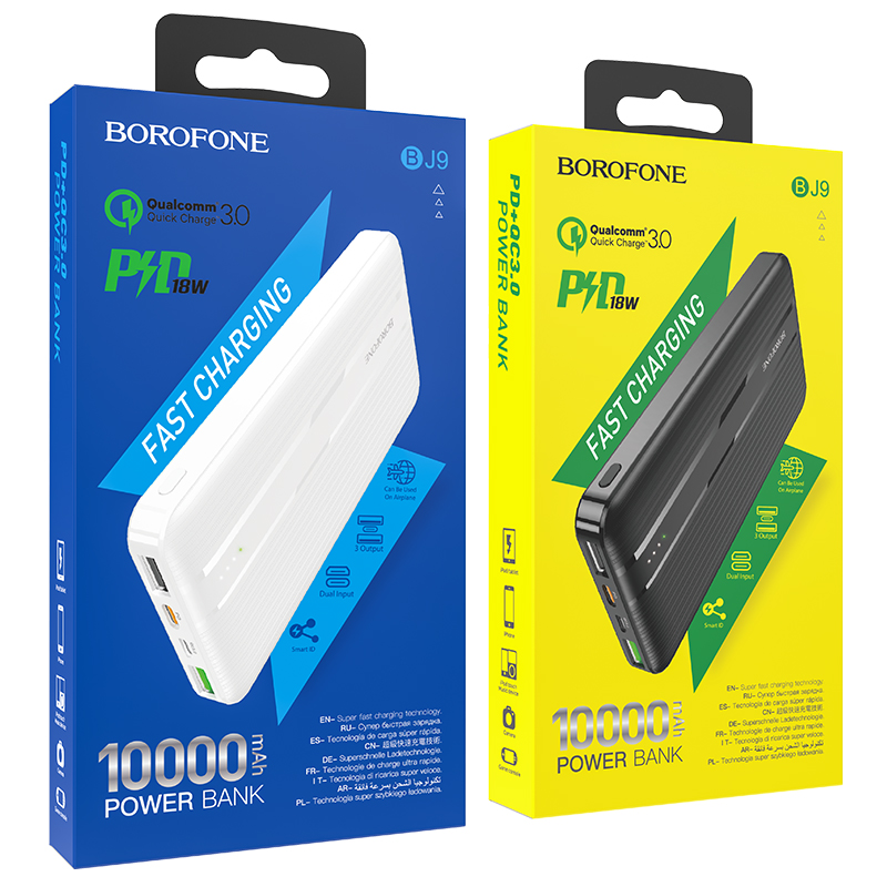 Sạc dự phòng 10000mah Borophone BJ9 Trọng phú mobile