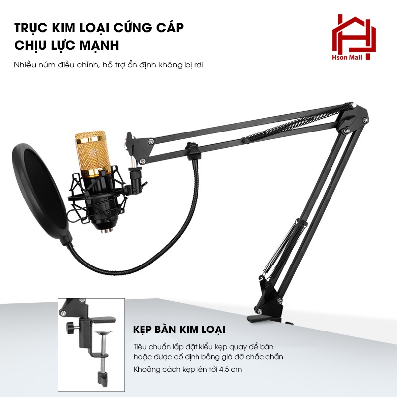Chân kẹp mic full box