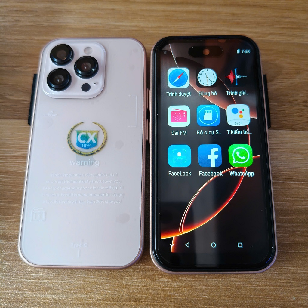 Điện thoại i16 mini cảm ứng, wifi, 4G, android