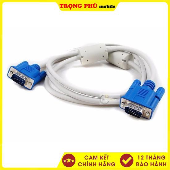 CÁP 2 ĐẦU VGA 1M5 TRẮNG MÁY TÍNH