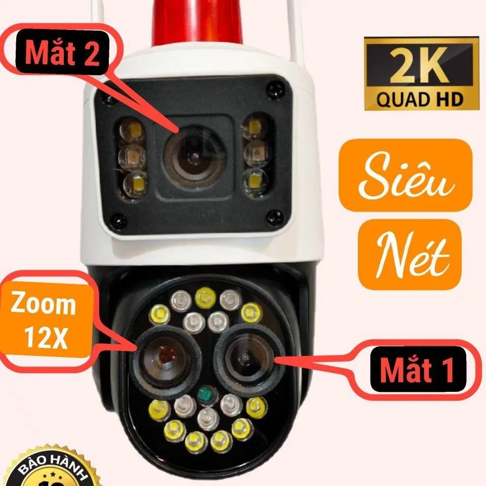 Camera Ip 2 Màn Hình Yoosee R3. Zoom X12 siêu xa