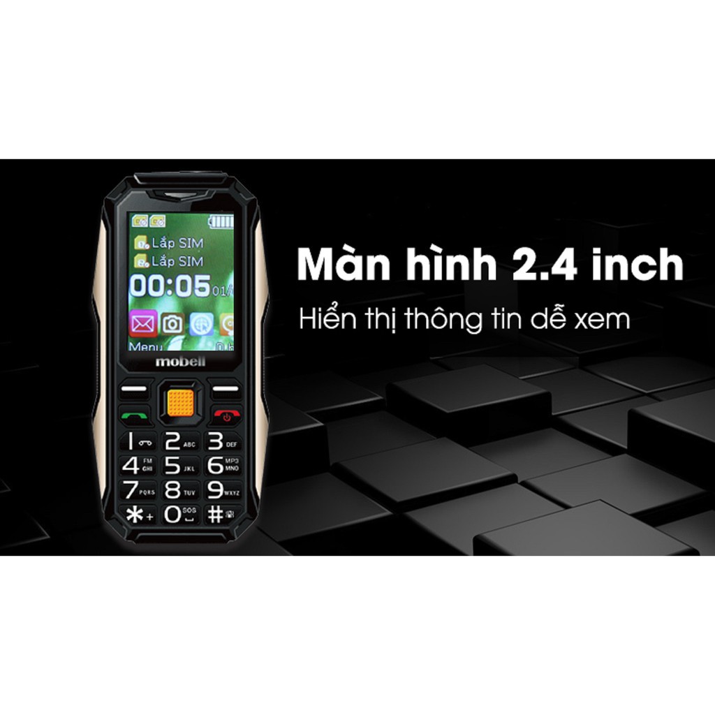 Điện thoại Mobell Rock 3 mới fullbox