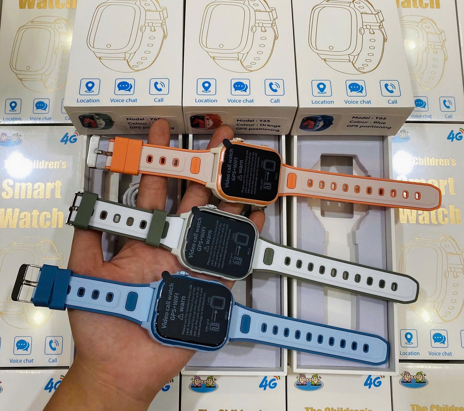 Đồng hồ định vị trẻ em Y65 4G video call cao cấp