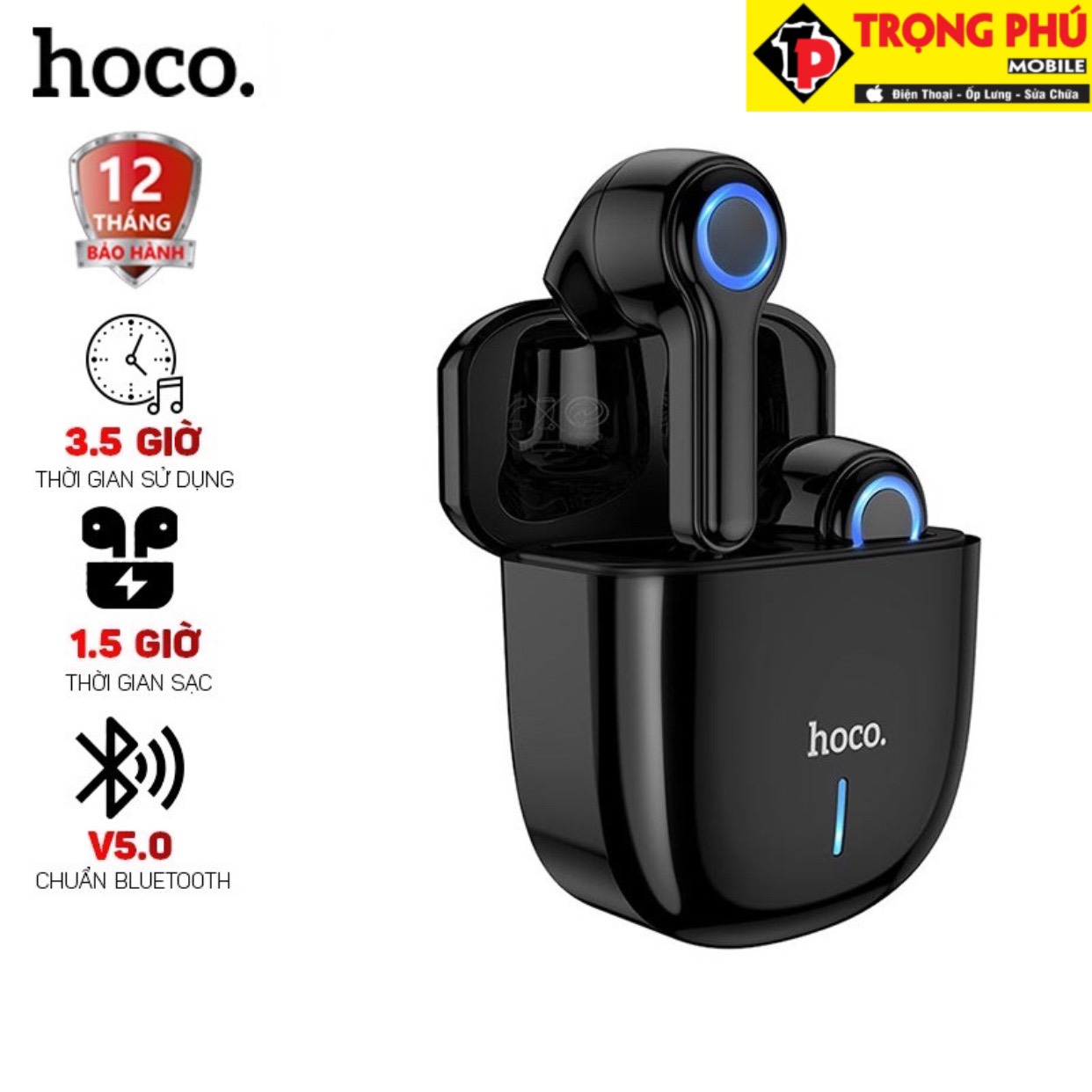 Tai nghe Bluetooth 2 bên Hoco Es45 Trọng phú mobile