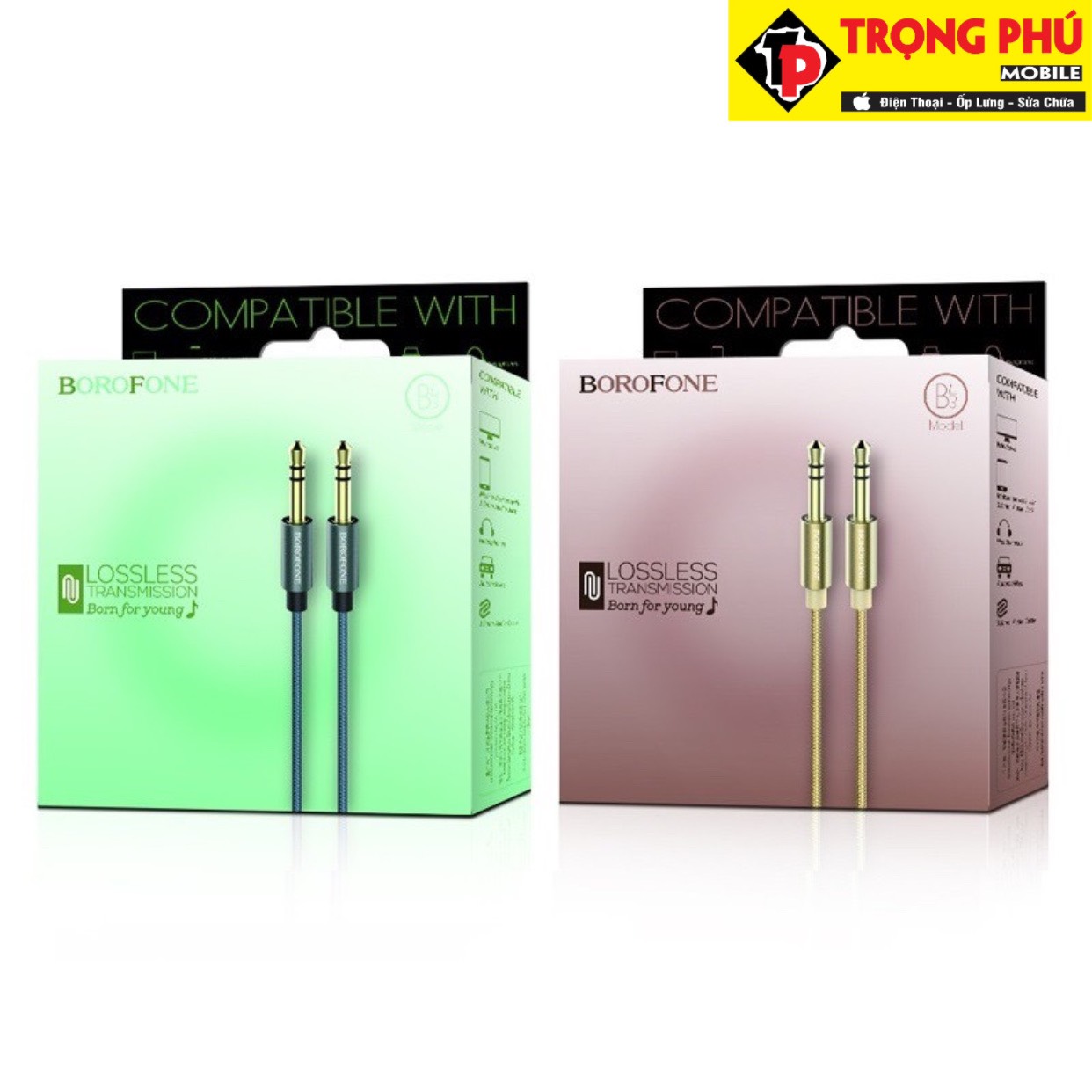 Cáp loa 3.5 borofone BL3 Trọng phú mobile