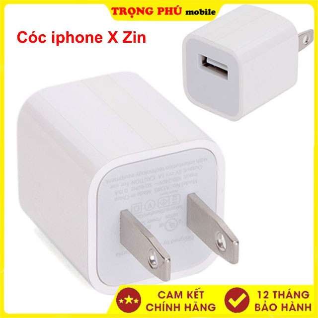 Cốc sạc iphone Xsmax lk 120 Trọng phú mobile